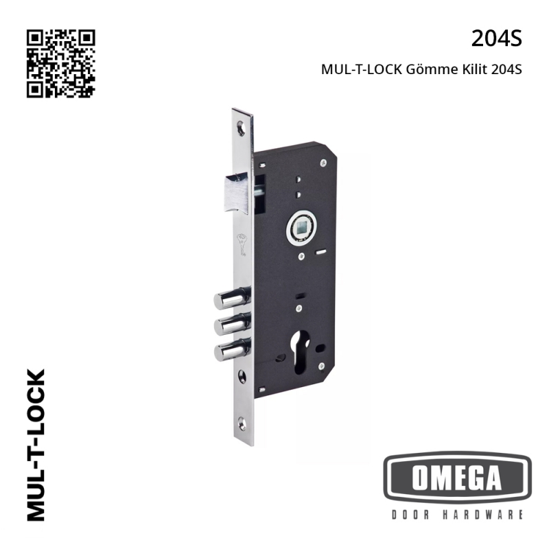 MUL-T-LOCK Gömme Kilit 204S