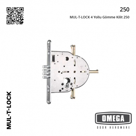 MUL-T-LOCK 4 Yollu Gömme Kilit 250