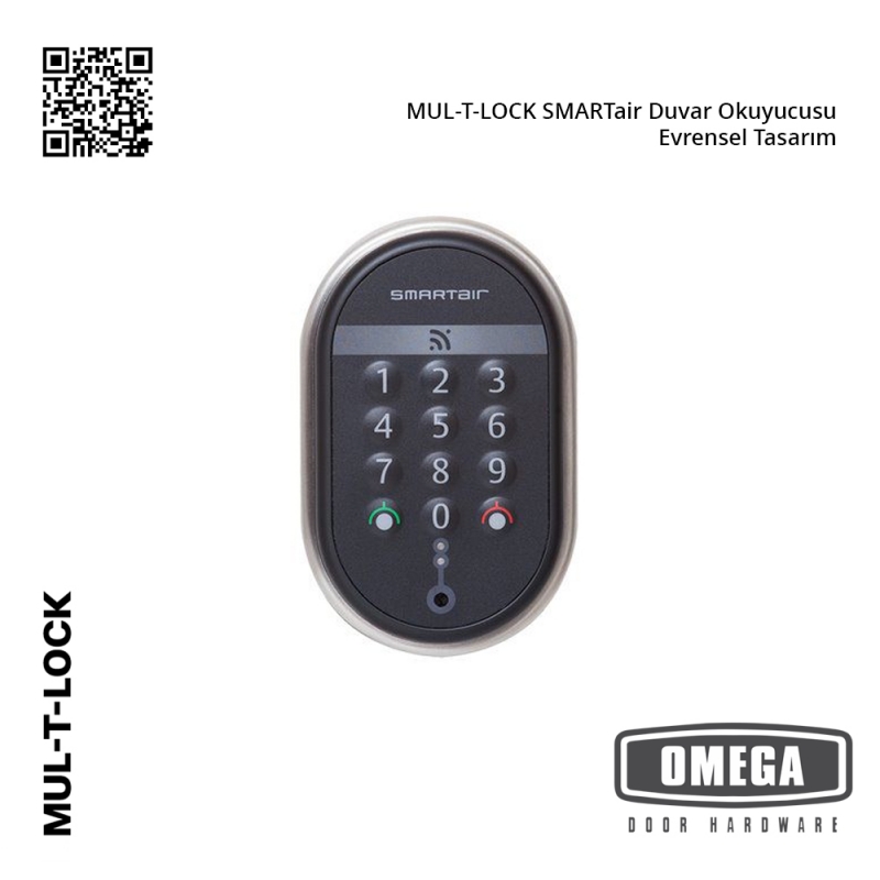 MUL-T-LOCK SMARTair Duvar Okuyucusu Evrensel Tasarım