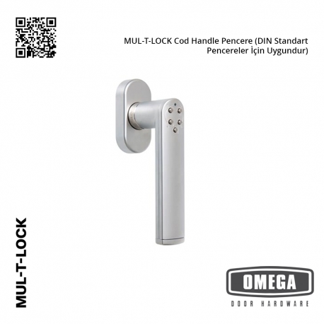 MUL-T-LOCK Cod Handle Pencere (DIN Standart Pencereler İçin Uygundur)