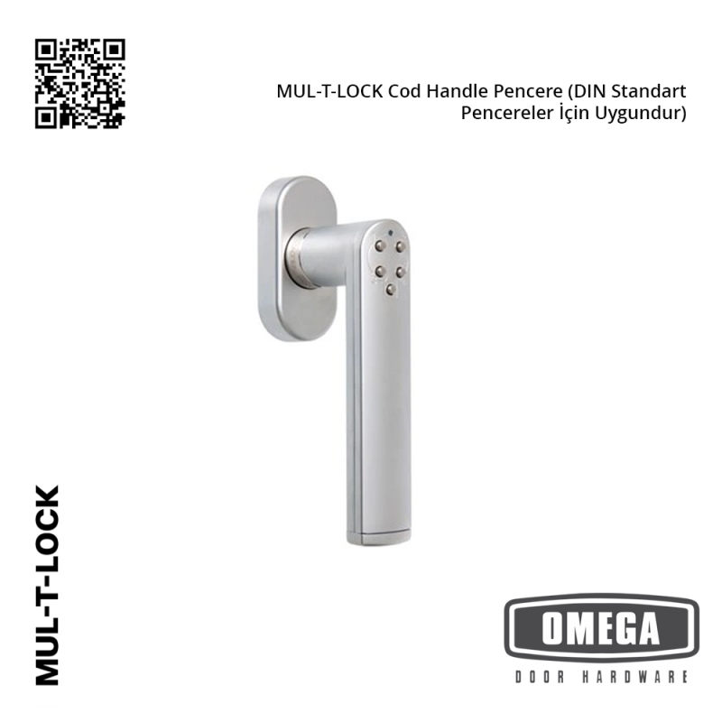 MUL-T-LOCK Cod Handle Pencere (DIN Standart Pencereler İçin Uygundur)