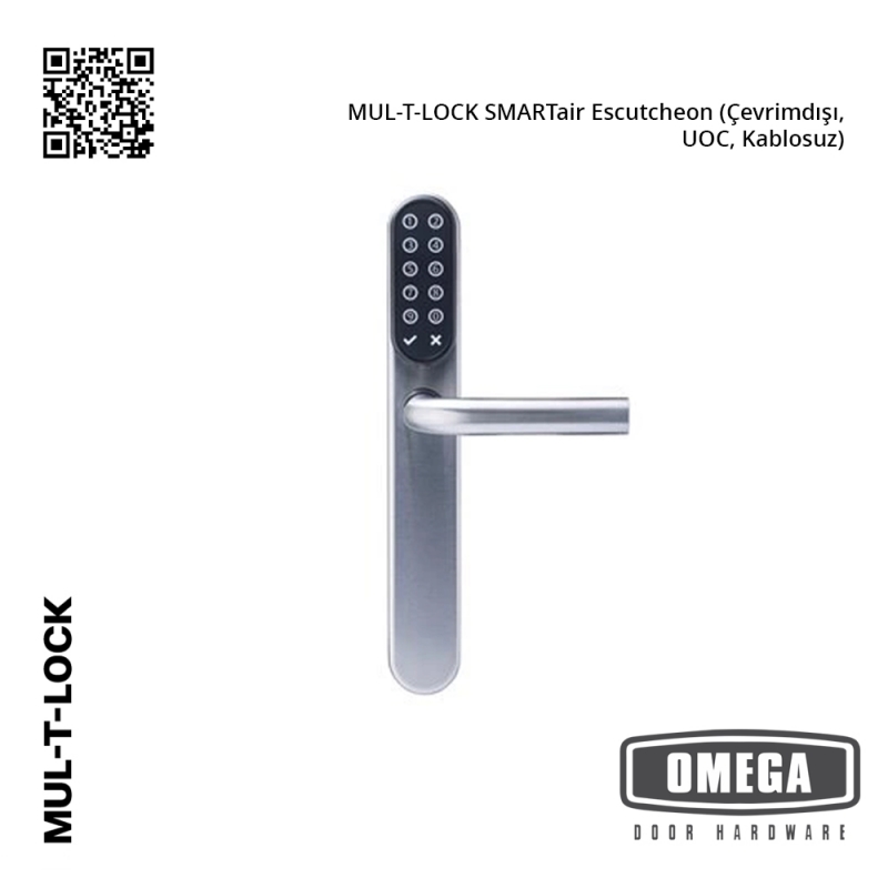 MUL-T-LOCK SMARTair Escutcheon (Çevrimdışı, UOC, Kablosuz)
