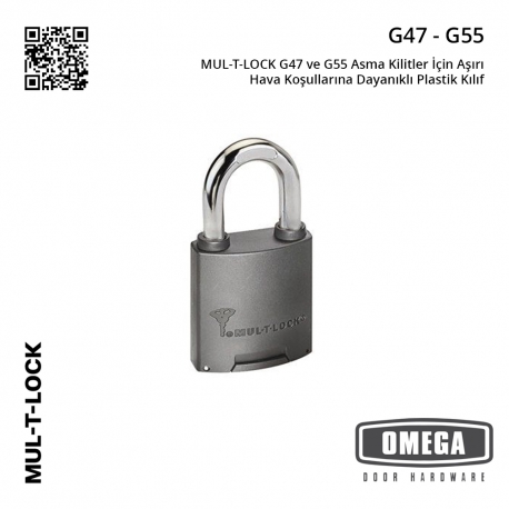 MUL-T-LOCK G47 ve G55 Asma Kilitler İçin Aşırı Hava Koşullarına Dayanıklı Plastik Kılıf