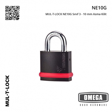 MUL-T-LOCK NE10G Sınıf 3 - 10 mm Asma Kilit