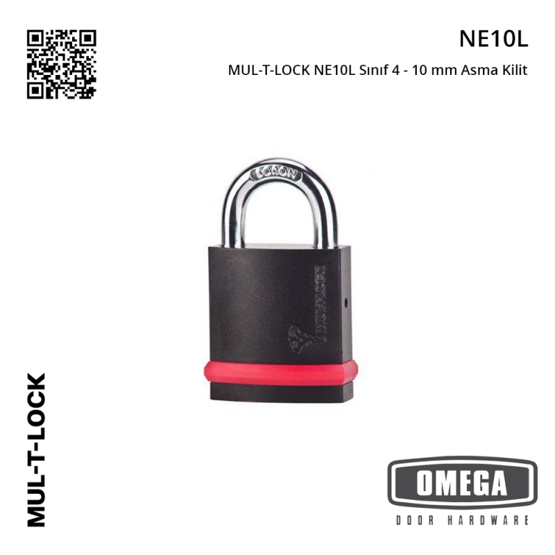 MUL-T-LOCK NE10L Sınıf 4 - 10 mm Asma Kilit