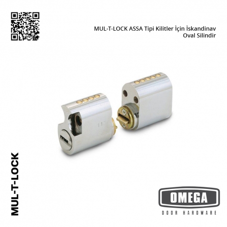 MUL-T-LOCK ASSA Tipi Kilitler İçin İskandinav Oval Silindir