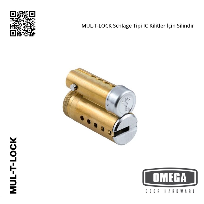 MUL-T-LOCK Schlage Tipi IC Kilitler İçin Silindir