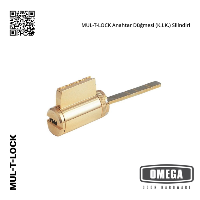 MUL-T-LOCK Anahtar Düğmesi (K.I.K.) Silindiri