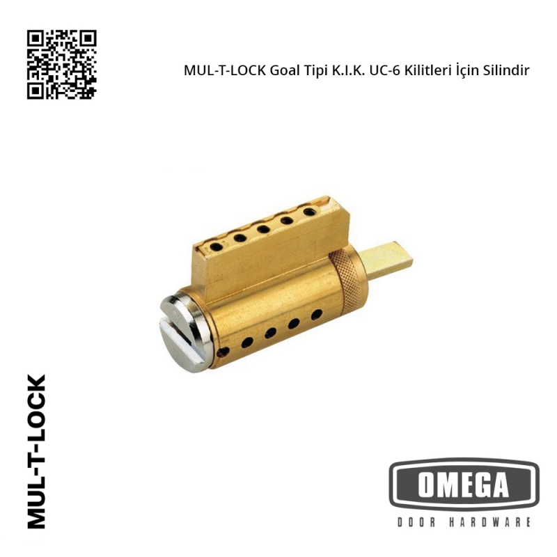 MUL-T-LOCK Goal Tipi K.I.K. UC-6 Kilitleri İçin Silindir