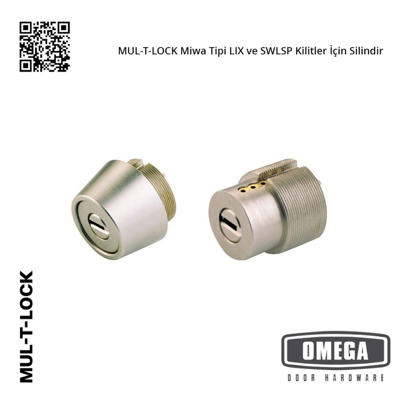 MUL-T-LOCK Miwa Tipi LIX ve SWLSP Kilitler İçin Silindir